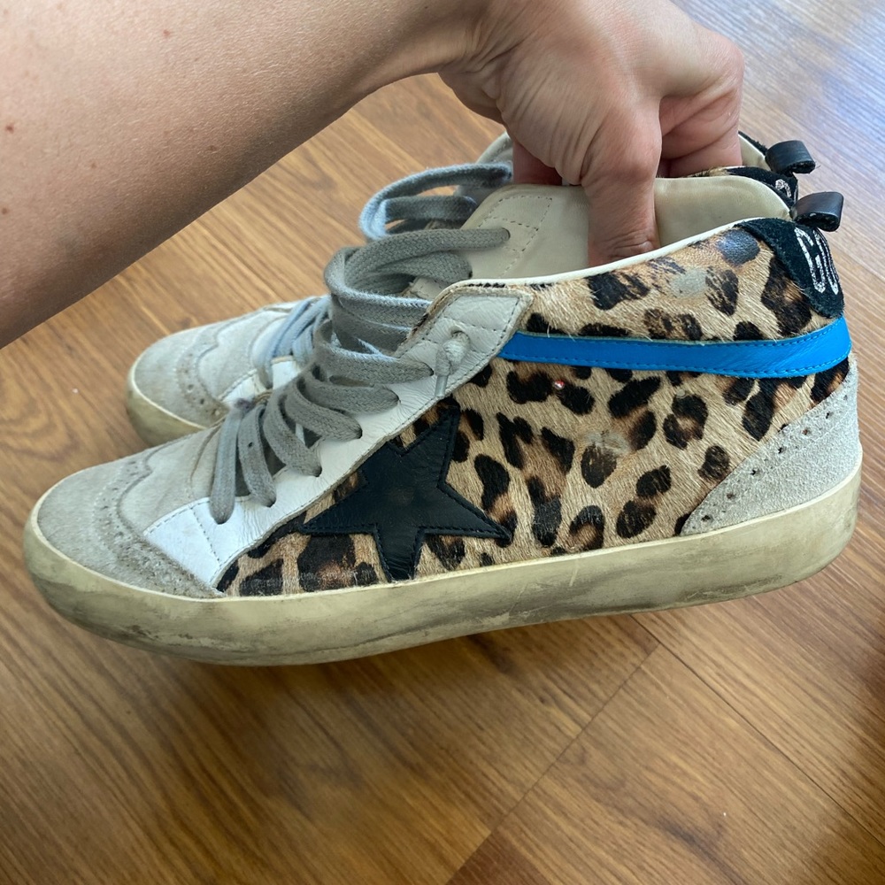 GOLDEN GOOSE LEOPARD SNEAKERS
